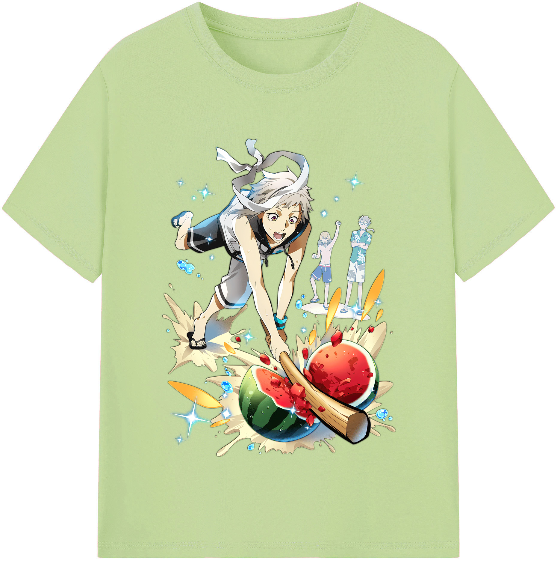 （画像用） 文豪ストレイドッグス Bungo Stray Dogs 綿100％半袖Tシャツ（フロントプリント）